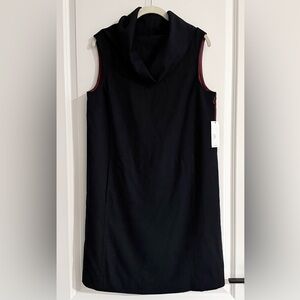 RARE NWT Ryan Roberts Black Wool Blend Cowl Hood Dress - S - $342 MSRP